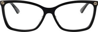 Gucci Glasses, female, Black, Size: 56 MM Stylish Optical Glasses Gg0025O
