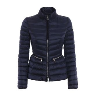 Moncler Dames, Jassen, Blauw, Maat: XS Leer