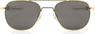 American Optical Original Pilot 1GYG Mens Sunglasses Gold Size 55