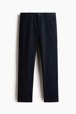 H&M Slim Fit Cotton Chinos in Navy Blue at Nordstrom, Size 40