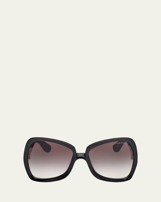 Tom Ford Jerry Butterfly Acetate Sunglasses