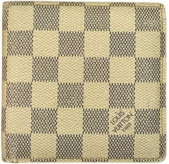 Louis Vuitton White Damier Azur Wallet (Bi-Fold) (Pre-Owned)