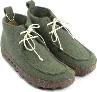 Asportuguesas Cody enkellaarzen - Dames - Enkellaarsjes - Groen - 37 EU - Wol - Schoenen