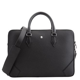 Montblanc Black Grain Leather Document Case