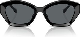 Michael Kors Bel Air 54mm Geometric Sunglasses in Black at Nordstrom