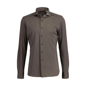 Xacus Overhemd - Heren - Casual Overhemden - Bruin - XL - Overhemden