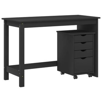 vidaXL Set Di Scrivania E Armadietto 2 Pz Grigio Vidaxl