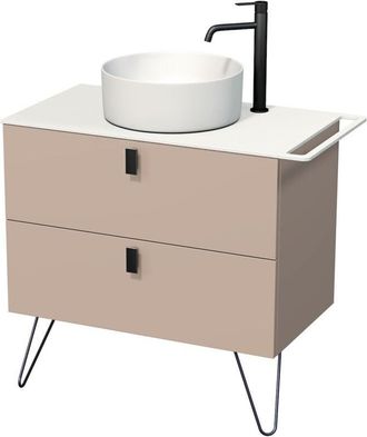 Puma Naturel - Art D&eacute;co Mueble De Ba&ntilde;o Con Toallero 88x55x45 Cm Rosa Beige (artdeco80rbbu)
