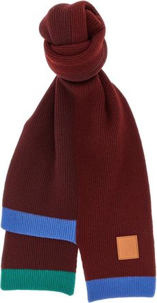 Loewe Multicolor Asymmetrical Color Block Scarves