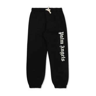 Palm Angels Black Trousers for Boys - male - Palm Angels - Sweatpants - Black - 10 Y - Kids