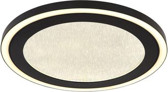 Globo Lighting Plafón - Davies - negro - metal - ø 34cm - led - 48902 - Globo