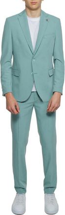 Mulish Polyester Two-Piece Mens Suit
