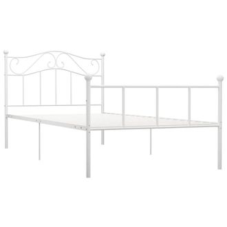 Berkfield Home Bed Frame White Metal 100x200 cm