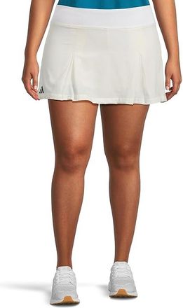 adidas Club Pleated Tennis Skirt Womens Skort White : SM, Elastane/Polyester