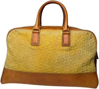 Celine Pre-owned Handbags, female, Yellow, Size: ONE SIZE Pre-owned Vintage Handbag