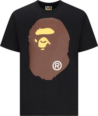 A Bathing Ape Big Ape Head Tee - Heren - T-shirts - Zwart - XL - Katoen - Tops