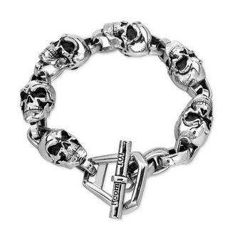 Room101 Skull Link Bracelet in Silver at Nordstrom, Size Medium