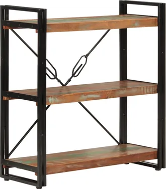 vidaXL Estanter&iacute;a De 3 Alturas Hierro Y Madera Reciclada 77x30x80cm Vidaxl