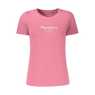 Pepe Jeans London Rosa Katoenen Dames T-Shirt