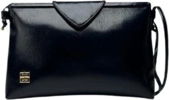 Givenchy Pre-owned Cross Body Bag - Dames - Vintage Schoudertas - Blauw - ONE Size - Leer - Vintage