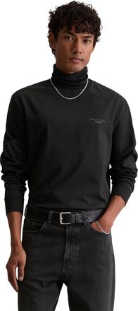 Marc O'Polo Denim Rollkragenshirt MARC OPOLO DENIM, Herren, Gr. L, schwarz, Jersey, Obermaterial: 92% Baumwolle, 8% Elasthan, normal, Shirts Rollkragenshirt