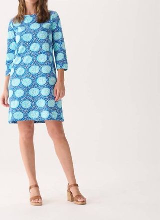 Hatley Bateau Cotton Dress In Cobblestone Path