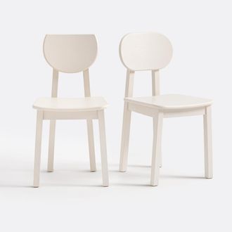 La Redoute Interieurs Set van 2 stoelen in essenhout, Tribal