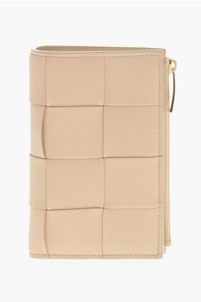 Bottega Veneta Braided Leather Wallet with Zip size Unica