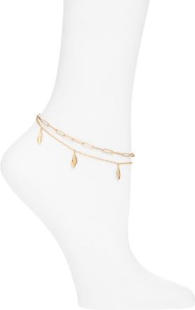 Soko Bidu Layered Anklet in Gold at Nordstrom