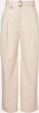 Burberry Pantaloni tapered in gabardine di cotone