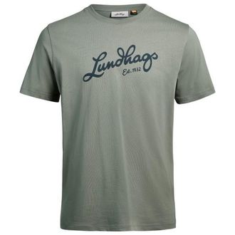 Lundhags J&auml;rpen Logo T-Shirt T-Shirt f&uuml;r Herren | grau/oliv
