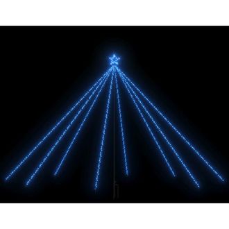 vidaXL Vidaxl - led árbol de Navidad interior y exterior 576 led azul 3,6 m