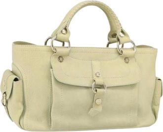 Celine Pre-owned Handbags, female, Green, Size: ONE SIZE Pre-owned Vintage Leather Handbag