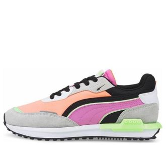 Puma (WMNS) PUMA City Rider Grey Violet Fizzy Melon 382044-12