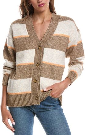 Theo & Spence Theo And Spence 3-Tone Button Cardigan
