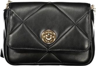 Twinset Borsa a spalla con patta trapuntata e dettaglio logo - - Bags - Donna - Nero - ONE SIZE