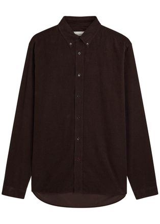 Oliver Spencer Brook Corduroy Shirt - Brown - 42 (C16.5 / XL)