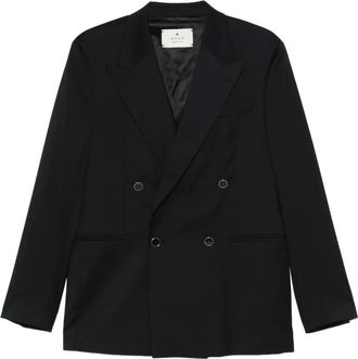 Manuel Ritz Blazer met dubbele rij knopen - Zwart
