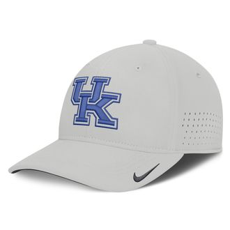 Nike Kentucky Sideline Practice Nike Mens Dri-FIT College Hat in Grey | NC530BBNKY-3XB