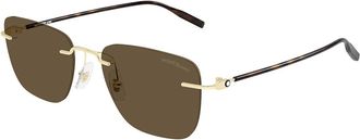 Montblanc MB0470S 003 Mens Sunglasses Size 54