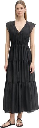 Gaud&igrave; Vestido Maxi Estilo Babydoll - Dresses - Mujer - Negro - XL
