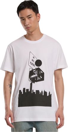 Mister Tee Mens No Ball Tee T-Shirt, White, XS