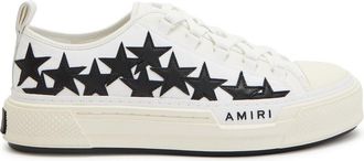 Amiri Court Low Appliquéd Leather Sneakers - White And Black - 46 (IT46 / UK12)