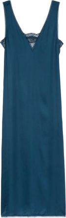 Zadig&Voltaire Abito midi con rifinitura in pizzo - Blu