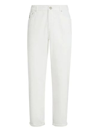 Brunello Cucinelli Jeans con design a cinque tasche - Bianco