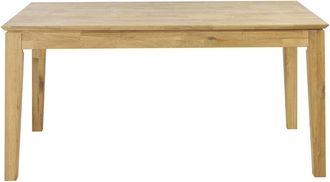Miliboo Mesa De Comedor Extensible Rectangular De Madera Clara De Roble Macizo L160-220 Cm Yulia