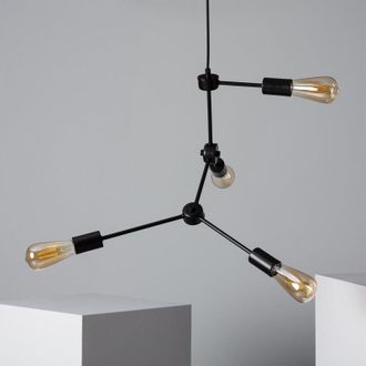 Sklum Lampada a Sospensione in Metallo Molecular Nero