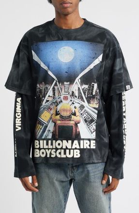 Billionaire Boys Club Arrivals Layered Cotton Graphic T-Shirt in Black at Nordstrom, Size Xx-Large
