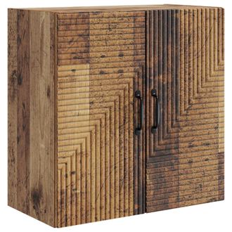 vidaXL Armario De Pared Madera Envejecida 59 X 31 X 60 Cm Vidaxl