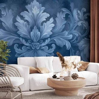 OEM Carta Da Parati Artgeist Ornata Blu 450x315 Cm Alta Qualit&agrave;